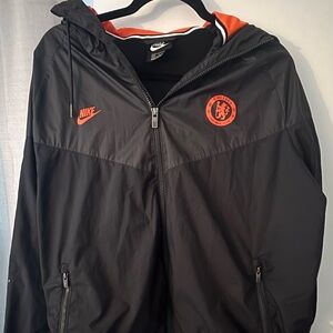 Nike Black Windbreaker with Chelsea Logo